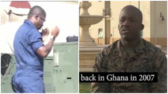 Ghanaian man becomes an electrician in the US Marine years after winning DV lottery