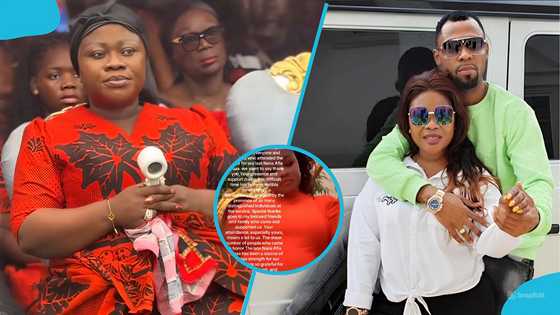 Reverend Obofour’s wife flaunts big baby bump, thanks Ghanaians after mother-in-law’s funeral