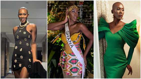 Miss Universe Ghana 2022 Engracia Mofuman slays in awe-inspiring kente dresses while in New Orleans for world finale