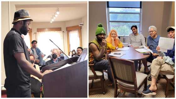 Ghanaian author Waterz Yidana's book acted as a play at University of Iowa in the U.S.