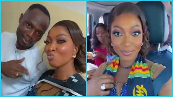 Beautiful videos pop up as ex-Black Stars player Agyemang Badu's gorgeoues wife bags Master's from Legon