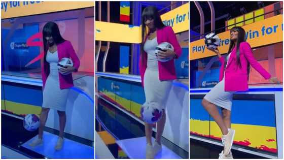 Young lady juggles ball with her leg more than 40 times like a pro in viral video, many people react