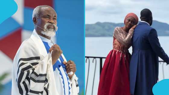 Adom Kyei Duah’s handsome son poses with bride-to-be in beautiful pre-wedding videos