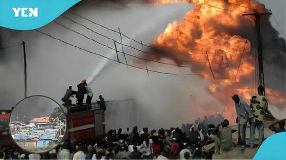 Fire outbreak engulfs Odawna rubber market at Circle, video emerges