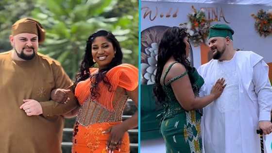 Pretty Ghanaian lady ties the knot with her American boyfriend: "God bless your union"