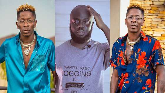 Shatta Wale 'knocks' Kwadwo Sheldon's sakora head in video over Grammys jab