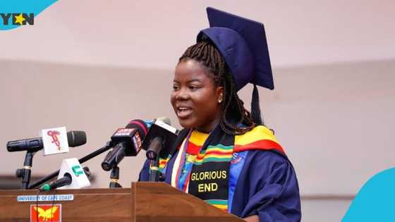 Gifty Dede Anorhia Terkper: Ghanaian lady emerges as valedictorian at UCC graduation ceremony