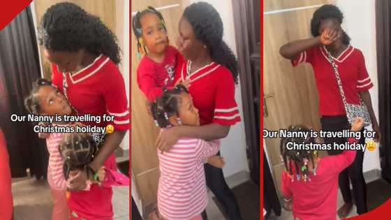 Little girls emotional as lovely nanny leaves for Christmas, video goes viral: "Just like Rosie"