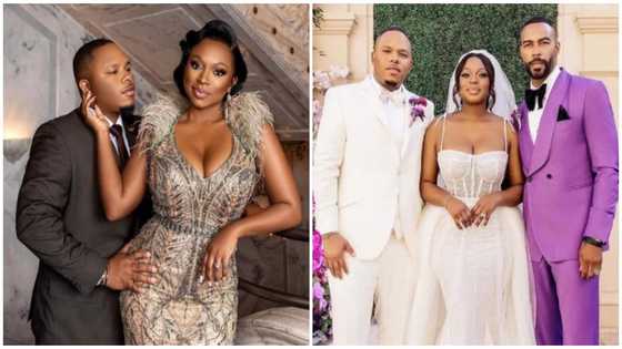 Power star Naturi Naughton weds in grand style, 'Ghost' slays groomsman duties in lilac suit