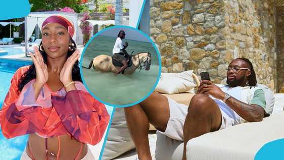 Couple goals: Semenyo and pretty 'babe' enjoy horseback ride at exotic location, video