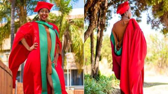 “Welcome to the red gown gang”: accomplished woman celebrates bagging PhD