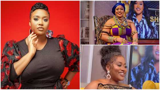 United Showbiz host MzGee slays in a black corseted gown and frontal hairstyle
