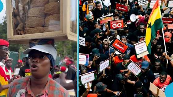 Street hawker pleads with gov't to halt galamsey menace: "We have a water crisis in my area"