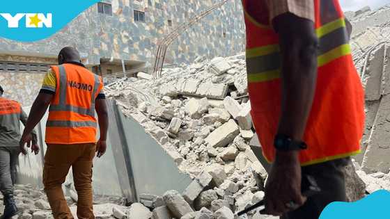 Emotional scene as son of widow who died in Accra Newtown building collapse speaks, video
