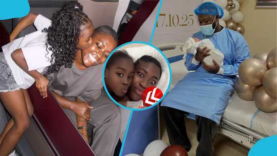 Fella Makafui shows off bond with Island after Medikal welcomes new baby with Eazzy