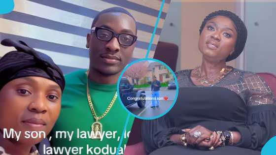 Maame Gold gifts her son Jeep Rubicon after graduating from college, video stirs reactions