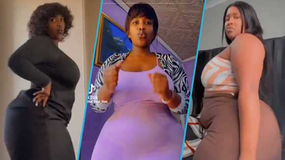 Plus-size lady with super curvy look exhibits dance moves in TikTok video, fans gush: "My woman"