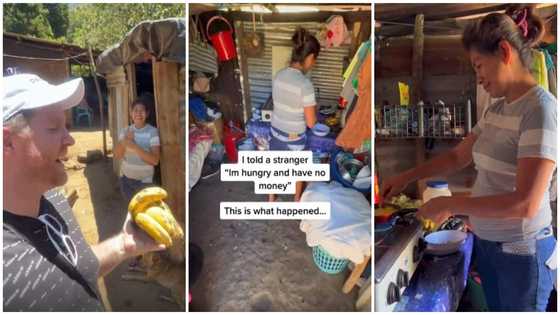 Lady surprised with dollars for her studies and fix her shelter after helping hungry stranger with food