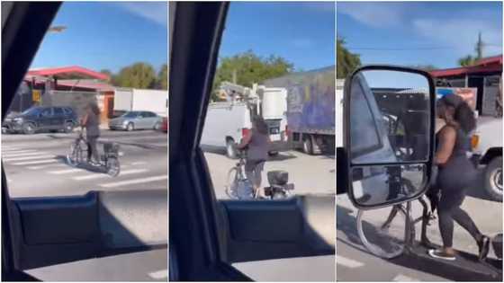 Woman causes massive stir as she rides bicycle by walking on it in viral video