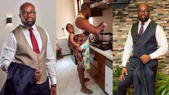 Cooking is not a favour to your wife - Millionaire McDan tells husbands, drops photo in kitchen
