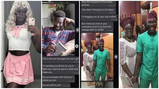 This is the son God gave me not a girl; mum's WhatsApp chats with cross-dressing son breaks hearts