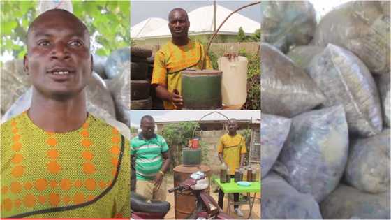 Meet the genius Ghanaian man who turns plastic waste into fuels to power cars and for household use