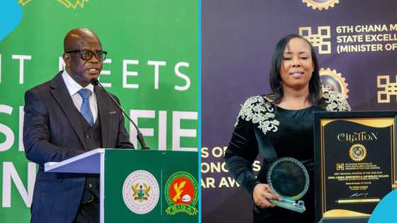 Linda Ocloo jabs Prof Kpessa-Whyte over paid award claim after being honoured as Best Regional Minister