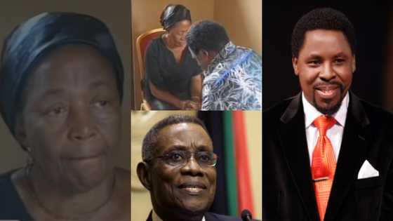 Video of TB Joshua praying for Naadu Mills after the death of Atta Mills pops up, emotions run high