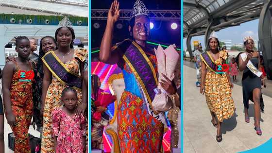 Miss Kasoa rocks African print as she heads to Dubai for her summer vacation: "Next year, I am contesting"