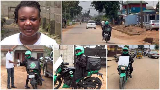 24-year-old lady uses her Okada riding business to train herself in school, tells her story