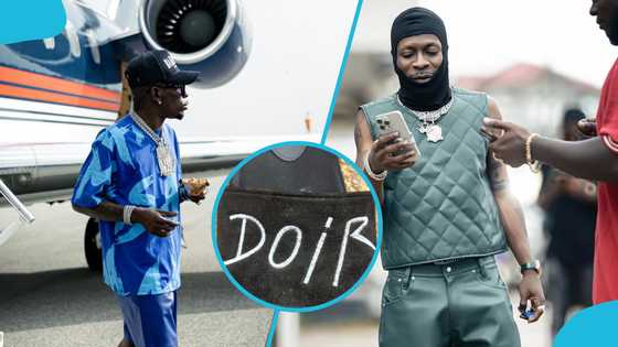 Shatta Wale shows off fake Dior slippers amid fake boxer shorts saga