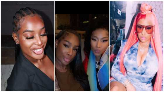 Ghanaian singer Nana Fofie chills with Nicki Minaj in latest photo and fans cannot keep calm