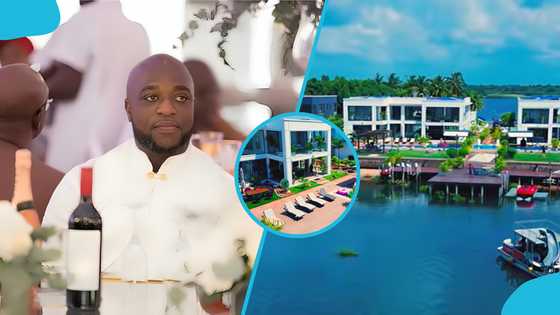 Video of Kofi Amoa-Abban's jaw-dropping island mansion surfaces, Ghanaians mesmerised