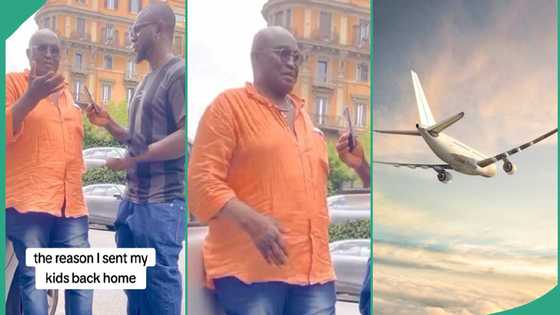 Man who gave birth to all his kids in Europe sends them back to Nigeria to school, video sparks debate