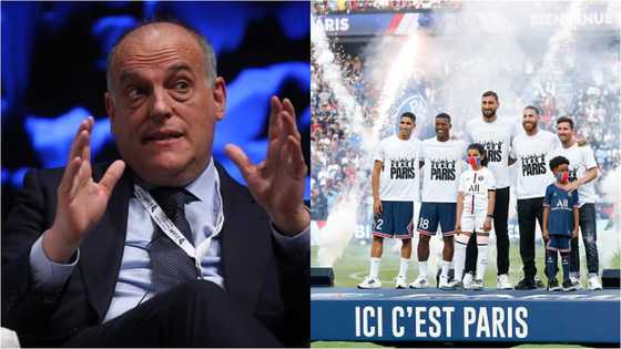 La Liga President ‘attacks’ PSG over players’ age after signing Lionel Messi, 34, and Ramos, 35