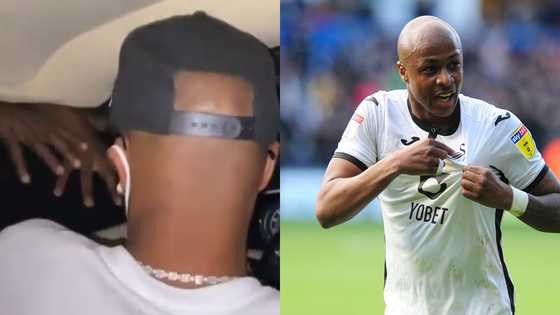 Dede Ayew speaks Ga fluently in video as town boys nearly break his car window for money