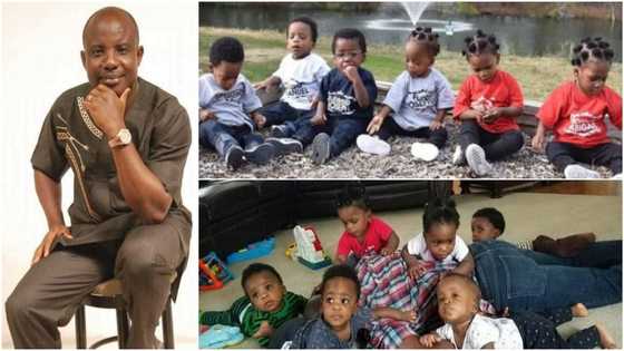 Cute photos of sextuplets born 17 years after parents' marriage excite social media
