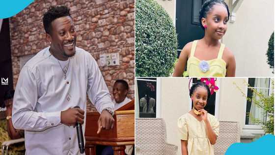 Ghanaians fall in love as Asamoah Gyan's daughter looks all grown up in b'day photos