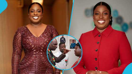 Apostle Joshua Selman prays for Obuobia Darko-Opoku at iYES 2025