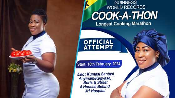 Another Ghanaian chef Abena Kwartemaa set to break the Guinness World Records cook-a-thon after Chef Faila
