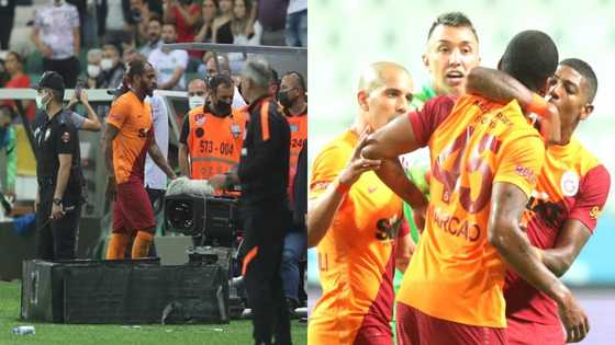 Confusion as Galatasary star sent off for fighting teammate during tense match