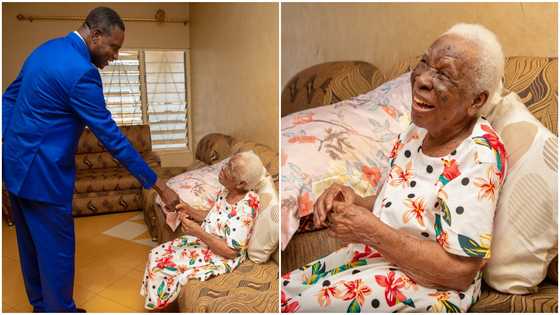 "Her words built me up" - Education Minister visits & honors 96-year-old primary teacher