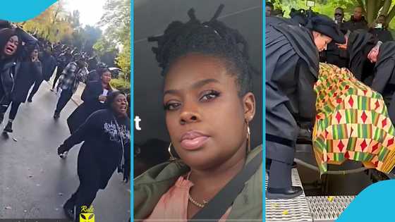 Ghanaian lady who died at Daddy Lumba’s candlelight vigil buried in Germany, sad scenes break hearts