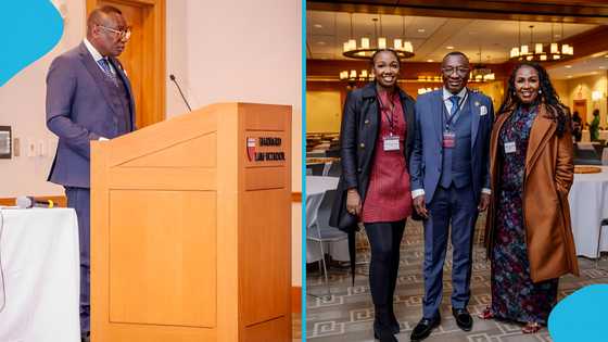 Ernest Ofori Sarpong attends Harvard University's Africa Conference with his wife and daughter Mandy