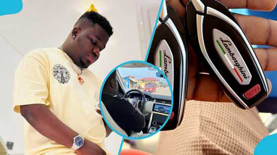 Abu Trica launches brand new Lamborghini, flaunts car keys in photo