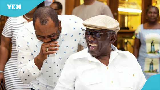 Adorable video captures sweet family time as NAPO performs nephew duties at Kufuor’s birthday