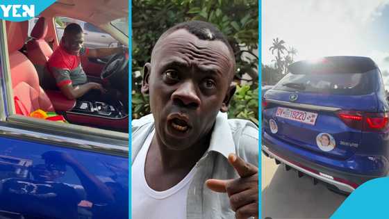 Akrobeto's latest Kantanka SUV speaks Twi to road users while on reverse, gets them excited in video