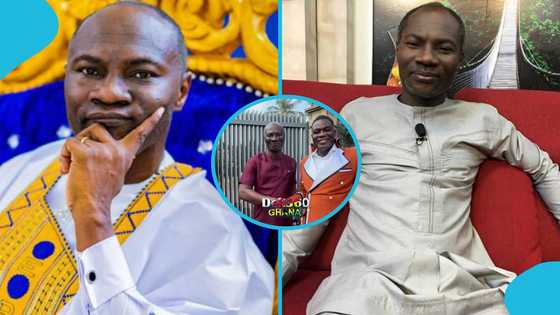 Prophet Emmanuel Badu Kobi appears well as Archbishop Adonteng pays him a visit at home