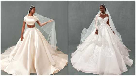 5 stylish white gowns for Ghanaian brides who wants to go viral on with wedding look