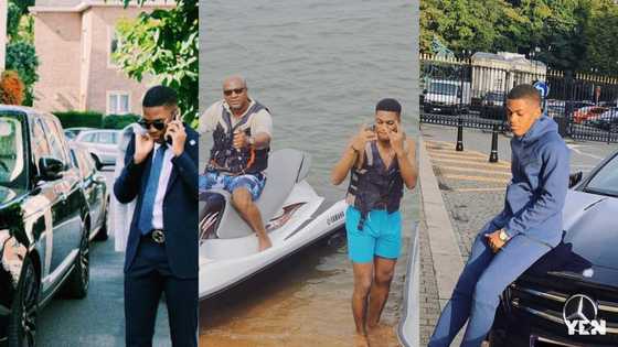 Mahama's son releases posh Benz; flaunts other powerful cars in his mansion (photo, video)